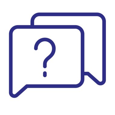 soru yardımı ana hatlı tek izole edilmiş vektör tasarımı illüstrasyonlu tek bir simge sor