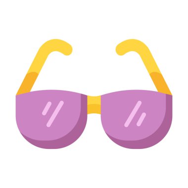 düz stil illüstrasyonlu tek bir top plajı simgesi