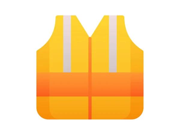 Vest Labour Single Isolated Icon Smooth Style Vector Illustration — 스톡 벡터