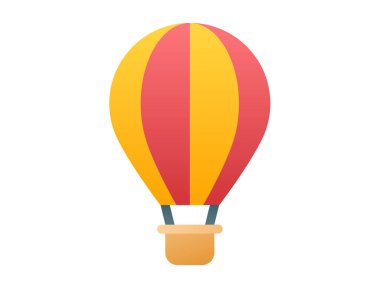 hava balonu tek izole edilmiş simge pürüzsüz biçim çizimi