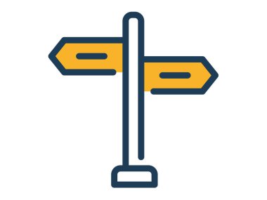 Çizgi biçimi veya çizgi biçimi illüstrasyonlu tek izole simge