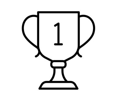 taslak biçim vektör tasarımı illüstrasyonlu tek bir izole edilmiş kupa kupası