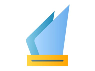 ödül onur tek izole ikon pürüzsüz biçim illüstrasyonlu