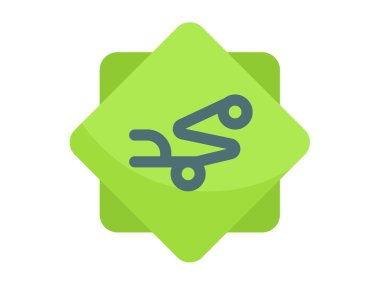 Muhammed Peygamber İslâm Kelime Düz stil illüstrasyonlu tek bir ikon