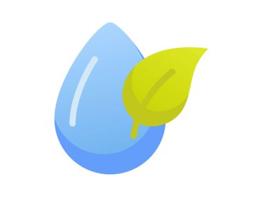 ekoloji ortamı temiz enerji tek izole edilmiş ikon pürüzsüz biçim vektör illüstrasyonu