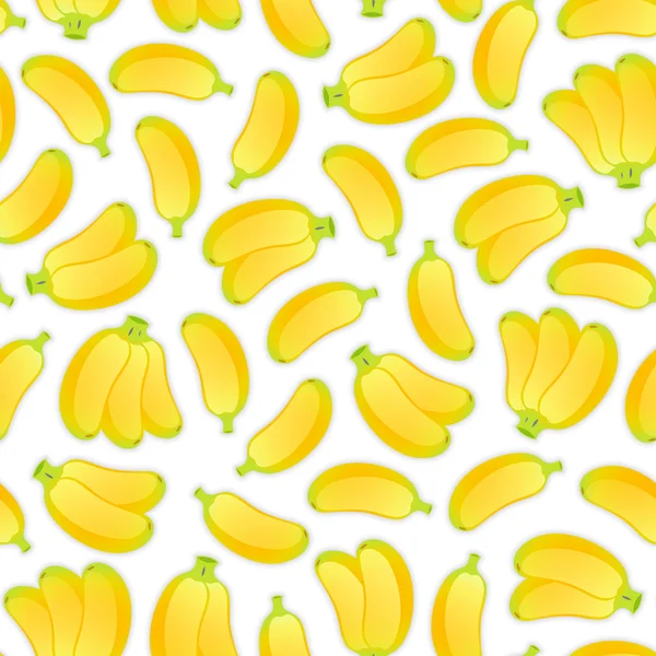 Nahtloser Hintergrund mit Bananen — Stockvektor
