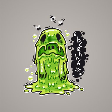 karikatür bulantı canavar