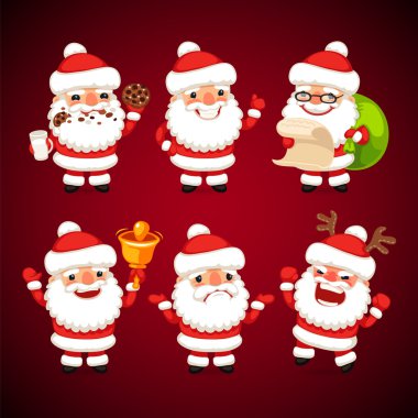 Çizgi film Noel Baba çeşitli teşkil etmektedir kümesi