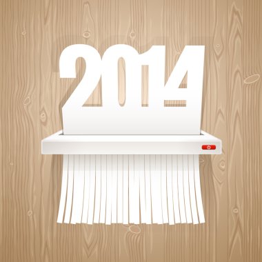 Kağıt 2014 Shredder kesilir
