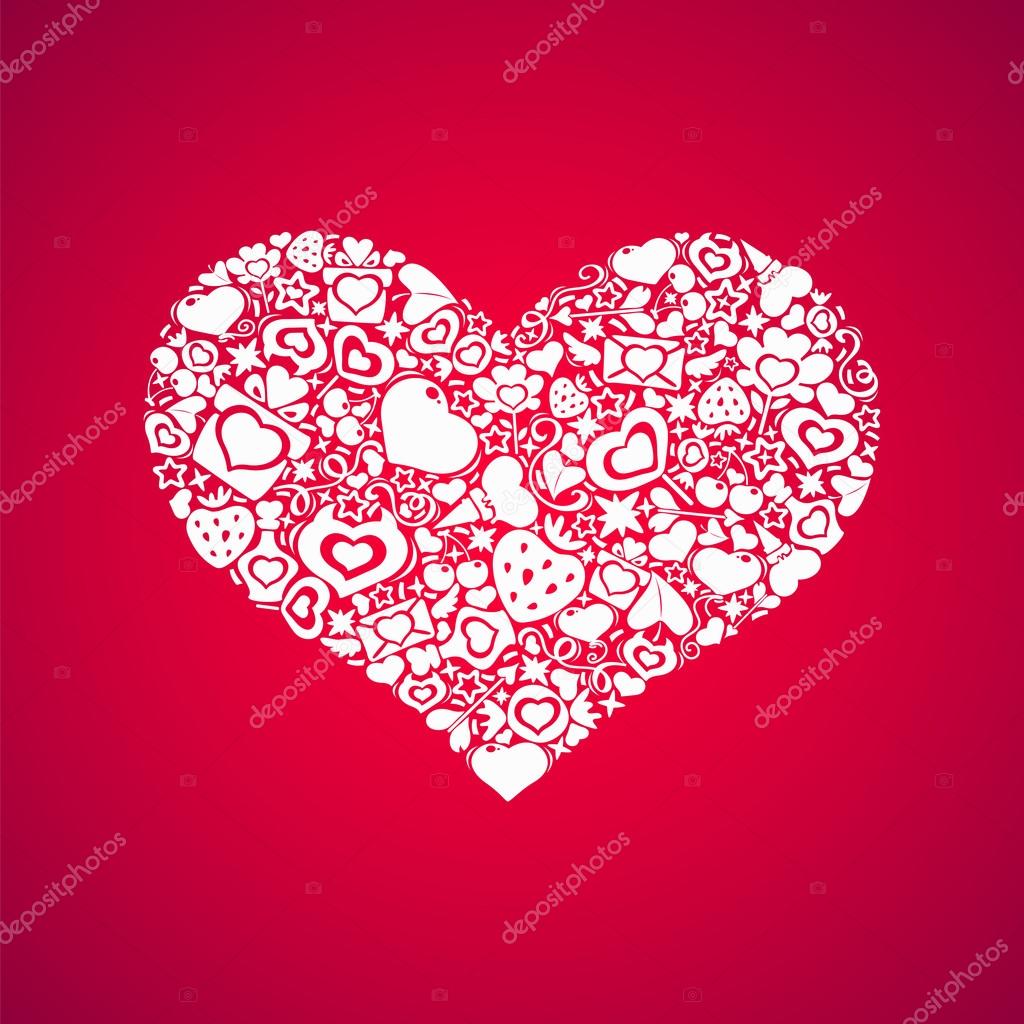 White Heart on Pink Background Stock Vector Image by ©Voysla 62639543