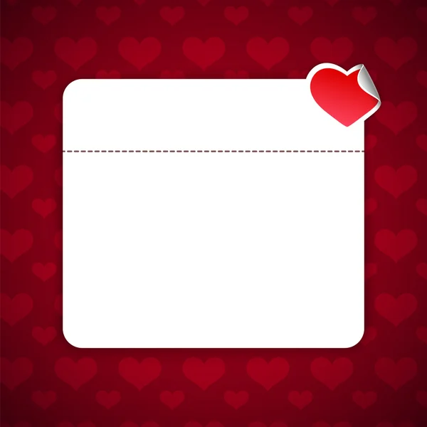 Valentijnsdag achtergrond met kopieerruimte — Stockvector