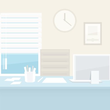 ofis işyeri bilgisayar ile