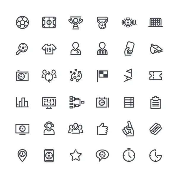 Anahat vektör simgeler futbol konulu