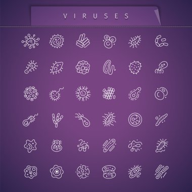 Virüs Icons Set ince
