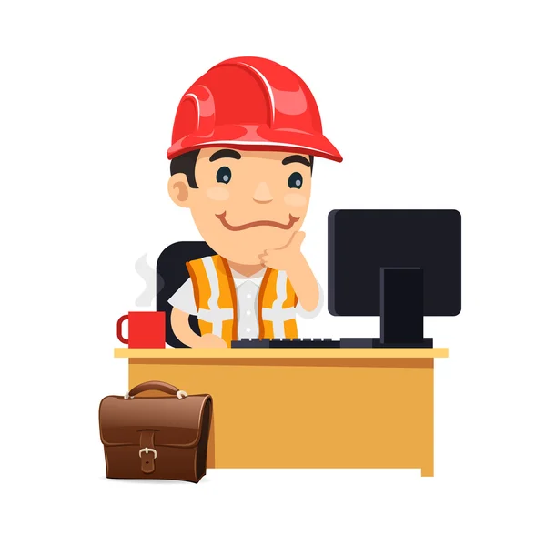 Foreman íróasztala — Stock Vector