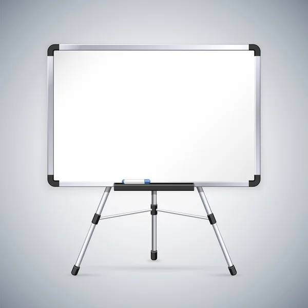 Office Whiteboard on Tripod — Stock Vector