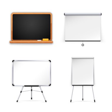 Set of Boards for Presentation clipart