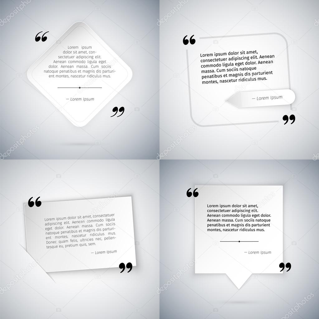 Four Simple Quote Templates