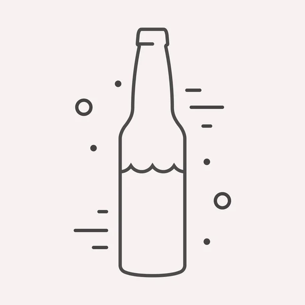 ライン ロゴ食べ物や飲み物 — ストックベクタ