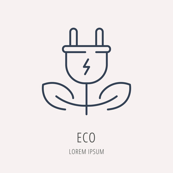 Vector Simple Logo Template Eco