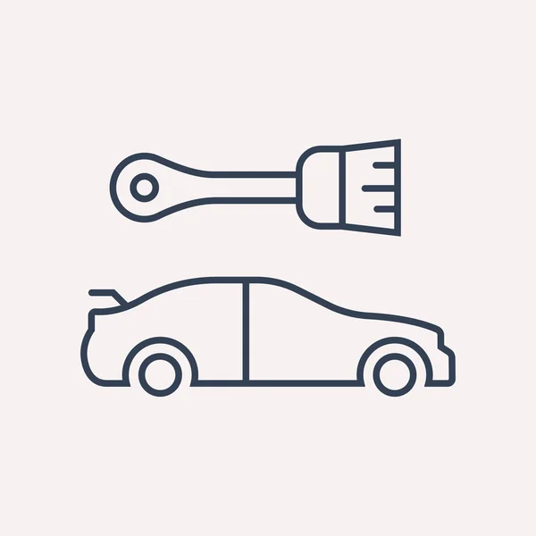 Vektor einfache Logo-Vorlage Auto-Elemente — Stockvektor