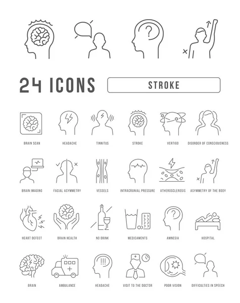 Stroke Collection Perfectly Thin Icons Web Design App Most Modern —  Vetores de Stock