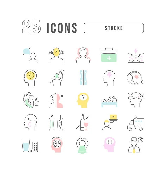 Stroke Collection Perfectly Thin Icons Web Design App Most Modern — Vettoriale Stock