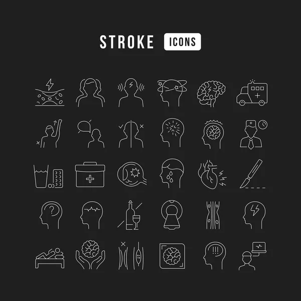 Stroke Collection Perfectly Thin Icons Web Design App Most Modern — Wektor stockowy