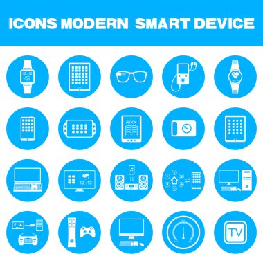 vektör çizim modern akıllı aygıtlar