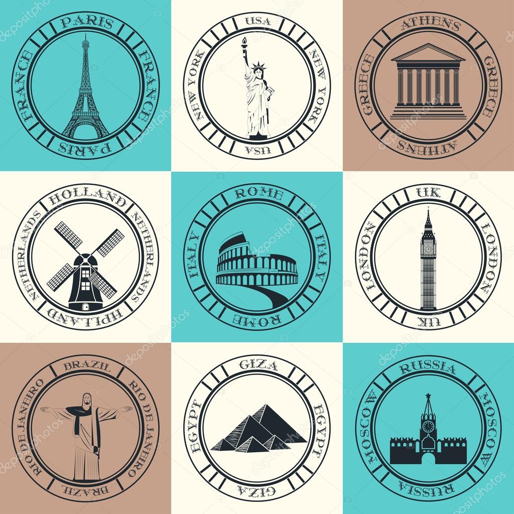 Stickers of travel