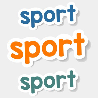 Vektör logosu spor hafif bir arka plan üzerinde