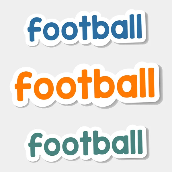 Vector logo voetbal op een lichte achtergrond — Stockvector