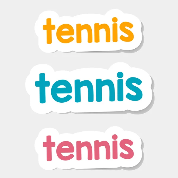 明るい背景にベクトルのロゴ テニス — ストックベクタ