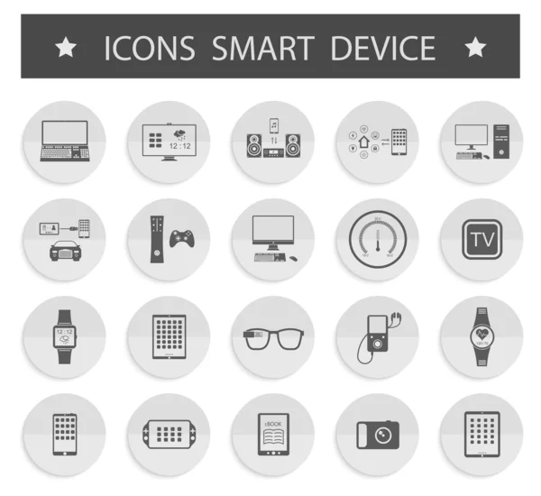 Vector Illustration Smart Devices on white background — Stock Vector
