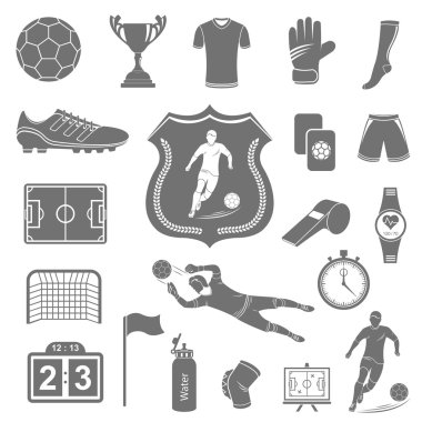Vektör simgeler futbol kümesi