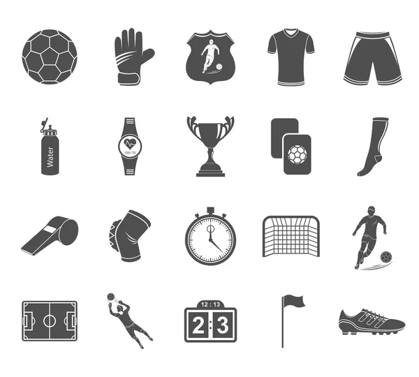 Set of vector icons football — Stock Vector