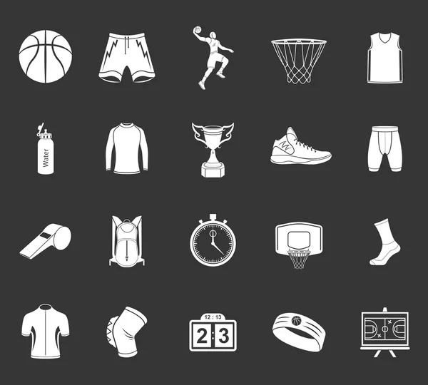 Set of icons basketball — Stock Vector