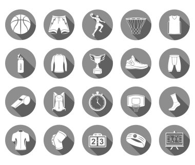 Vektör simgeler basketbol ayarla