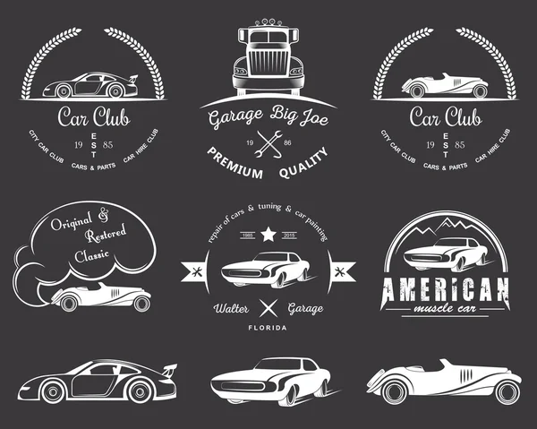 Set de insignias vintage — Vector de stock