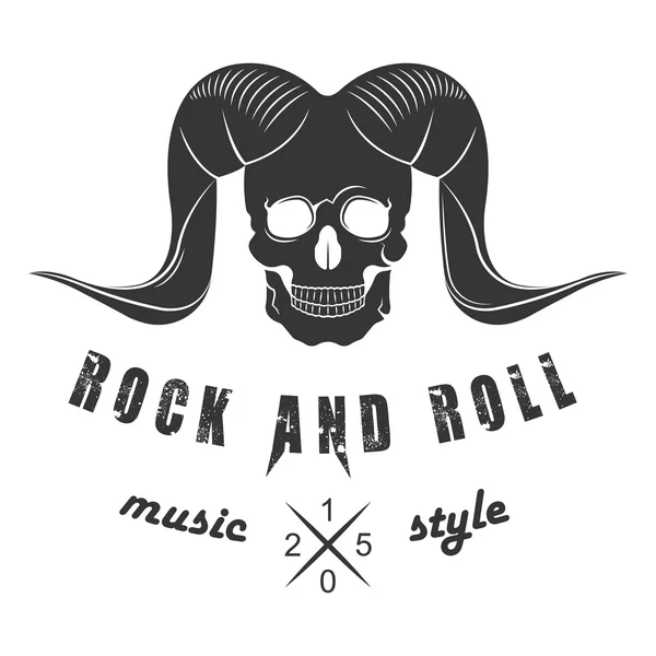 Illustration Vektor-Logo der Rockmusik — Stockvektor