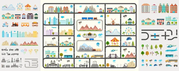 Elementen van moderne stad - voorraad Vector — Stockvector