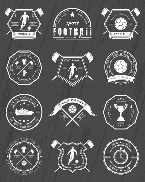 Vector Set of Football Badge — Stock Vector