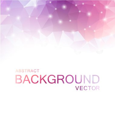Soyut vektör çokgen pembe arka plan