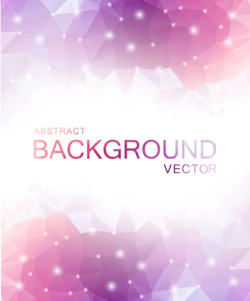 Absztrakt vektor sokszög rózsaszín háttér — Stock Vector