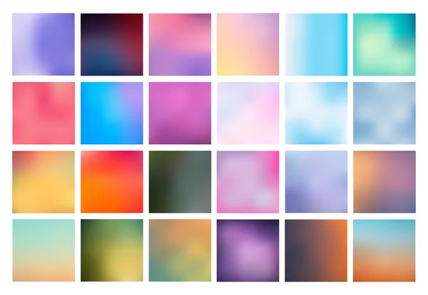 Set Blurred Backgrounds — Stock Vector