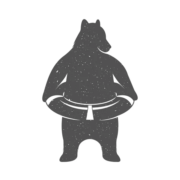 Wektor zabawa ilustracja niedźwiedź — Wektor stockowy