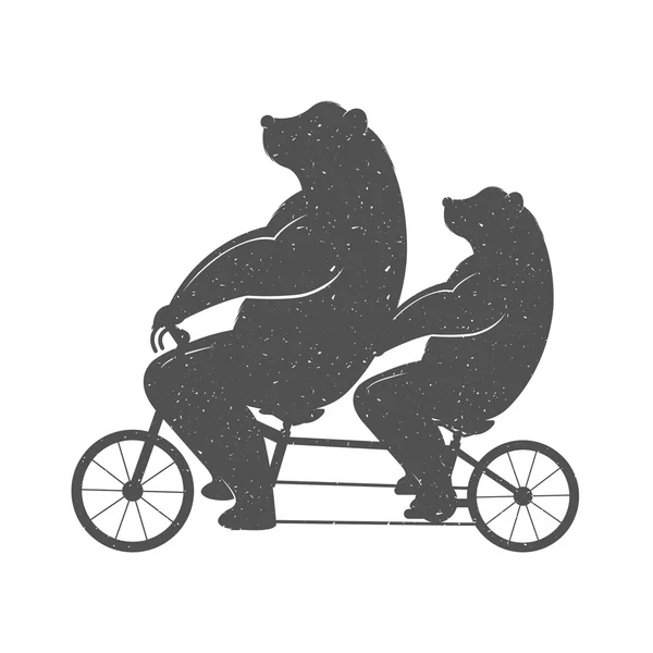 Vector εικονογράφηση διασκέδαση αρκούδα — Διανυσματικό Αρχείο