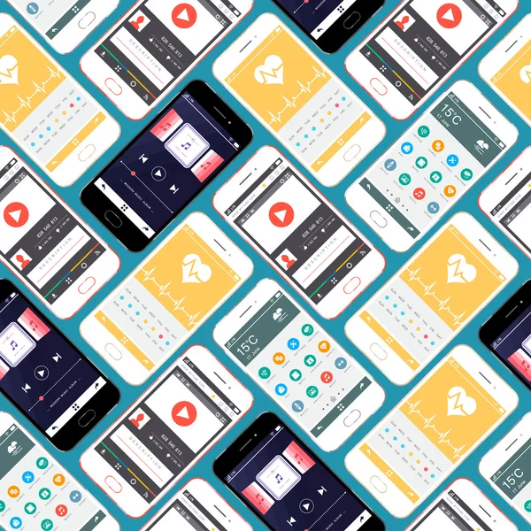 Smartphone Seamless Pattern — Stockvector