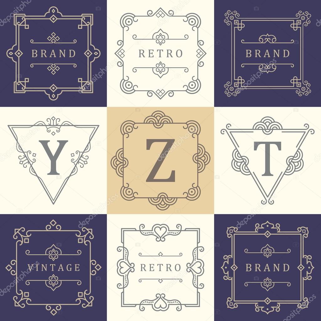 Set Luxury Logos Template