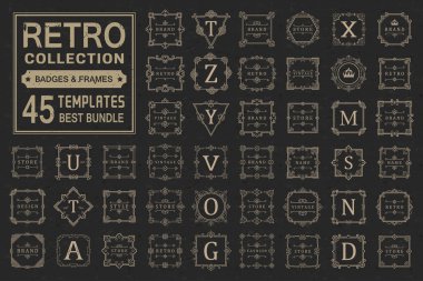Set Luxury Logos and Monogram Template